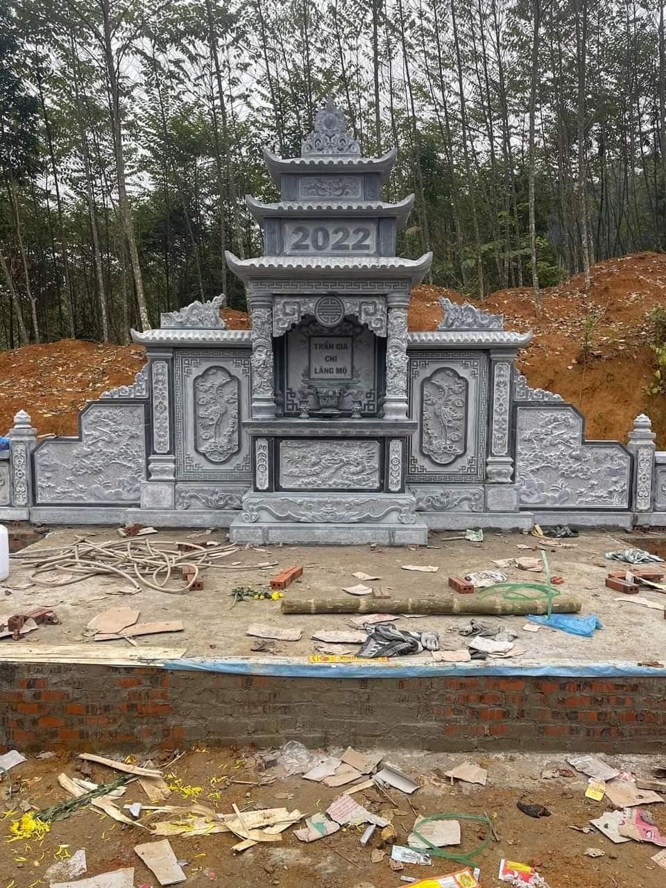 lăng cánh 3 mái LC 707 - Lăng Mộ Đá Trường Thành