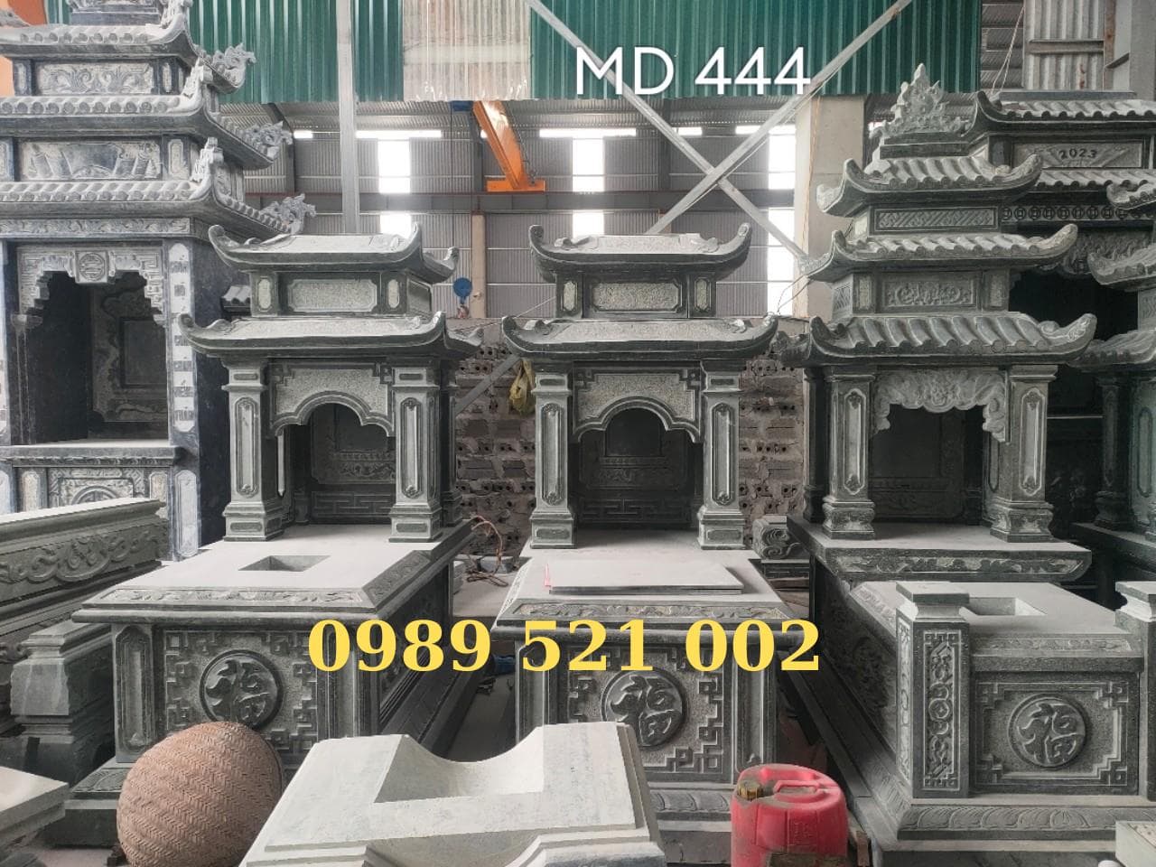 Mộ 2 đao đá xanh rêu - Lăng Mộ Đá Trường Thành