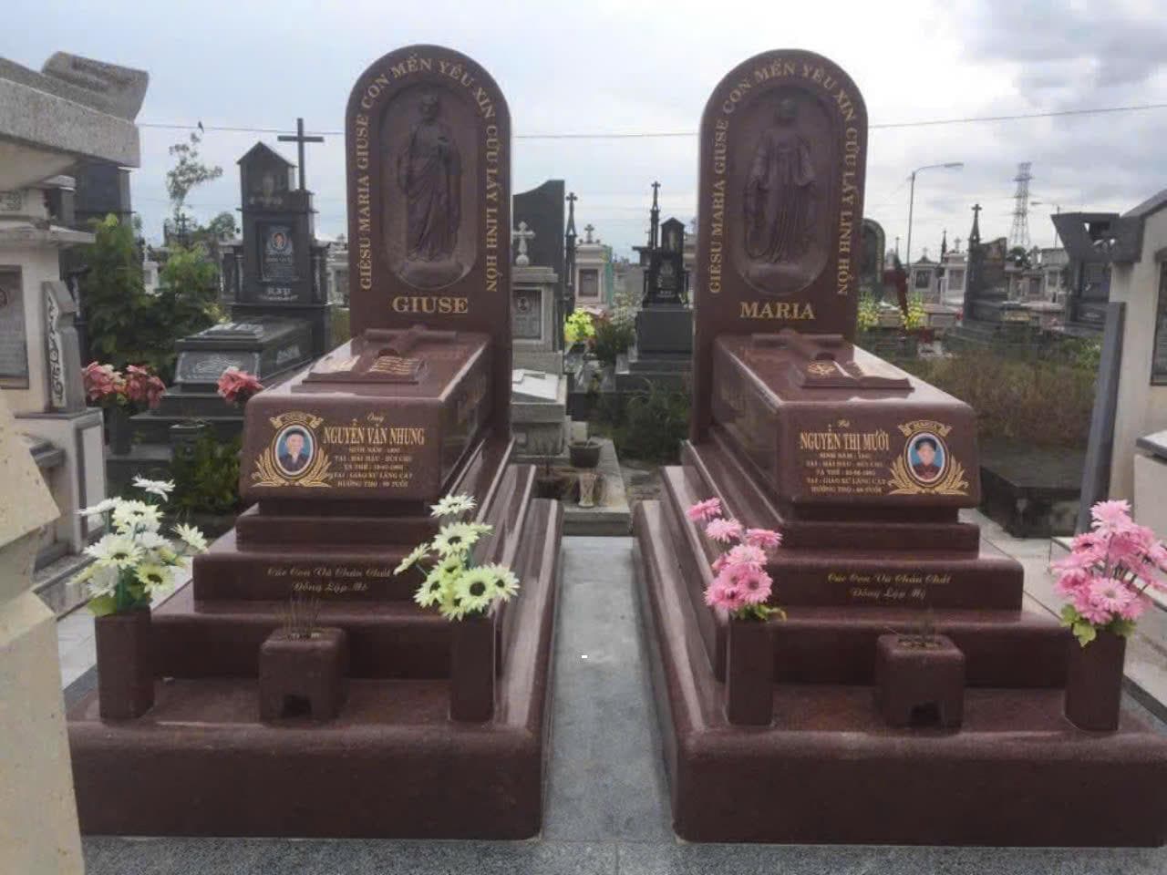 Mộ bành đá granite MB 970 - Lăng Mộ Đá Trường Thành