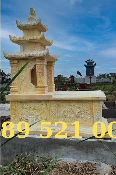 Mộ đá ba mái từ đá vàng độc đáo - Lăng Mộ Đá Trường Thành