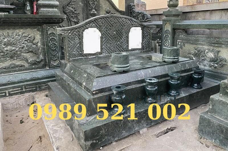 Mộ đá đôi đá Granite mẫu 02 - Lăng Mộ Đá Trường Thành