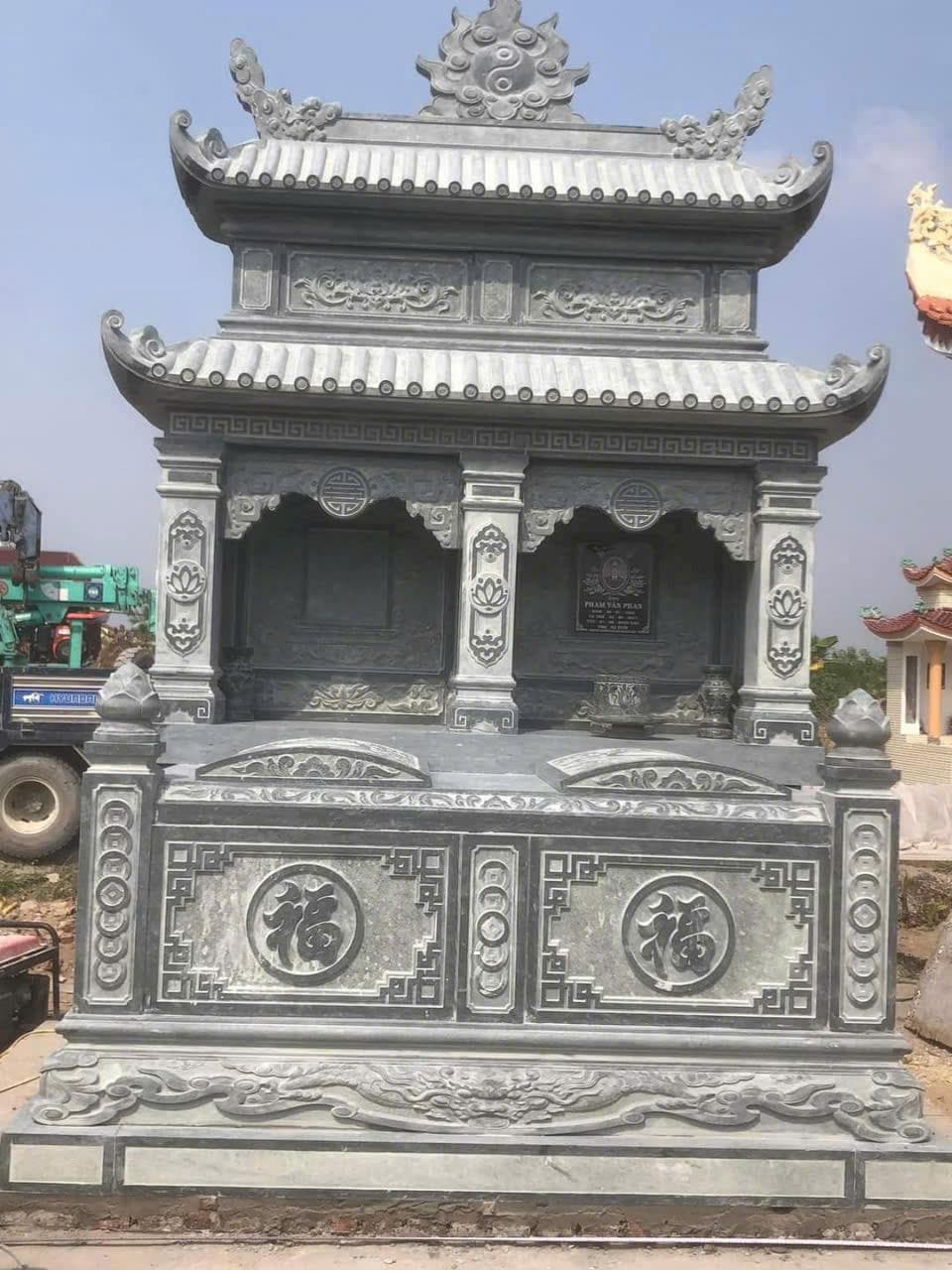 Mộ đá đôi hai đao MD 981 - Lăng Mộ Đá Trường Thành