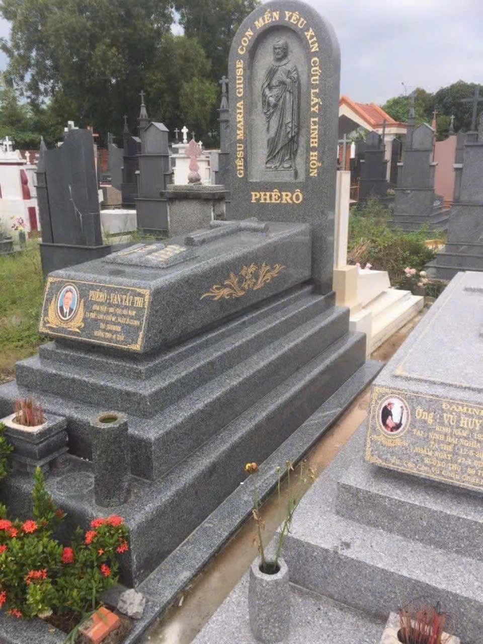 Mộ đá granite.MB 973 - Lăng Mộ Đá Trường Thành