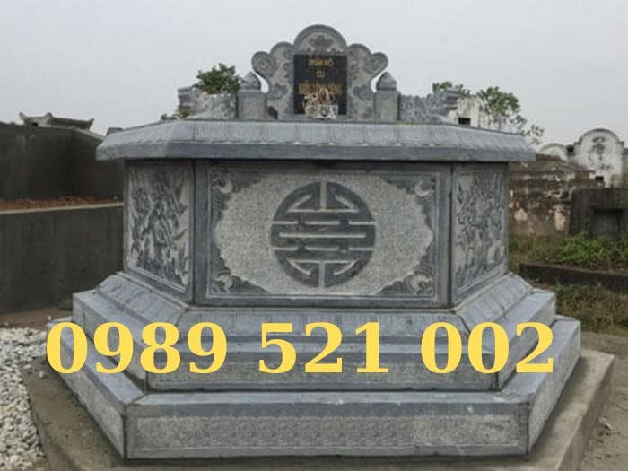 Mộ đá lục giác hoa văn chữ " Thọ " - Lăng Mộ Đá Trường Thành