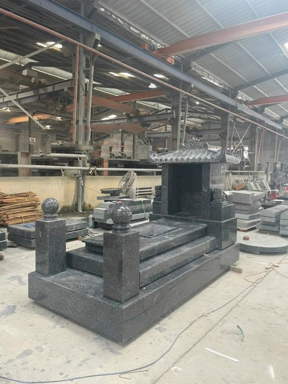 Mộ đá một mái granite GR 210 - Lăng Mộ Đá Trường Thành