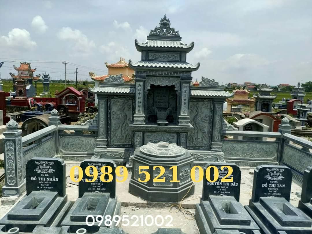 Mộ đá xanh rêu tam cấp - Lăng Mộ Đá Trường Thành