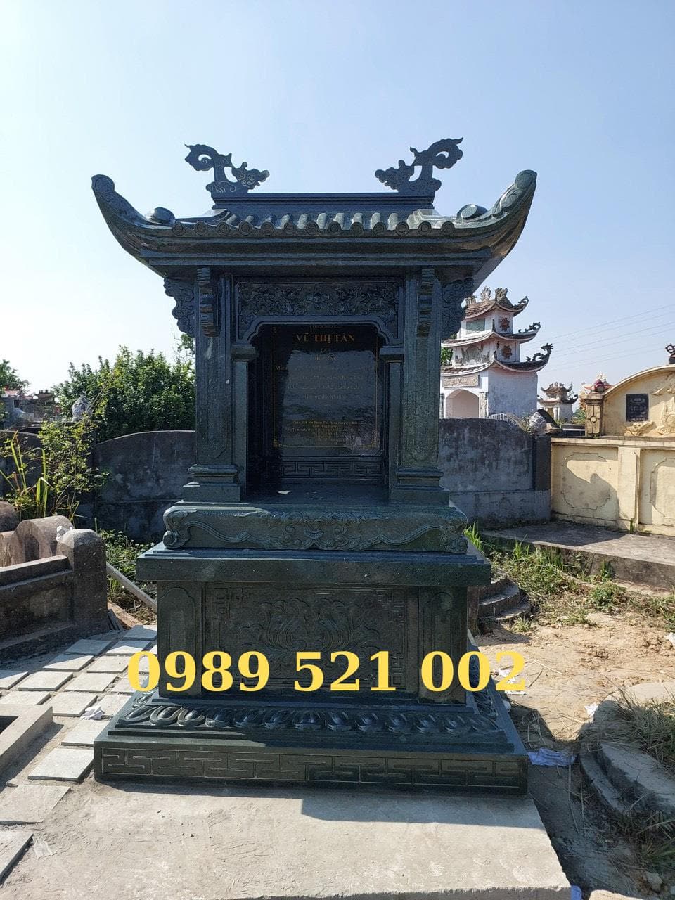 mộ một mái đá xanh rêu MD 423 - Lăng Mộ Đá Trường Thành