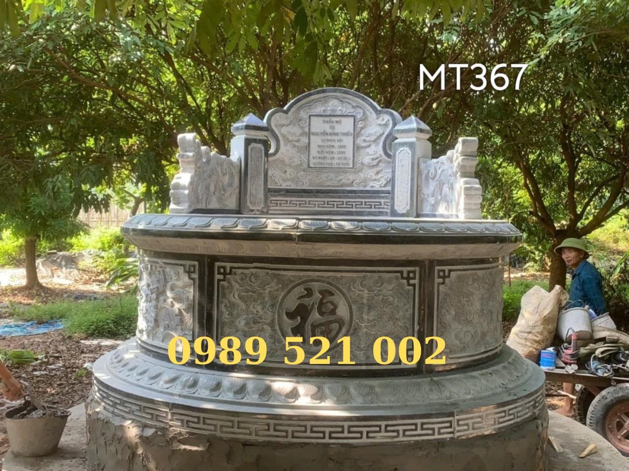 Mộ Tròn đá xanh đen - Lăng Mộ Đá Trường Thành