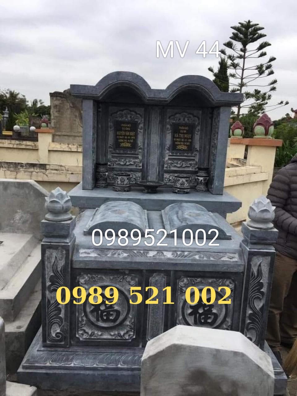 Mộ vòm đôi đá xanh đen - Lăng Mộ Đá Trường Thành