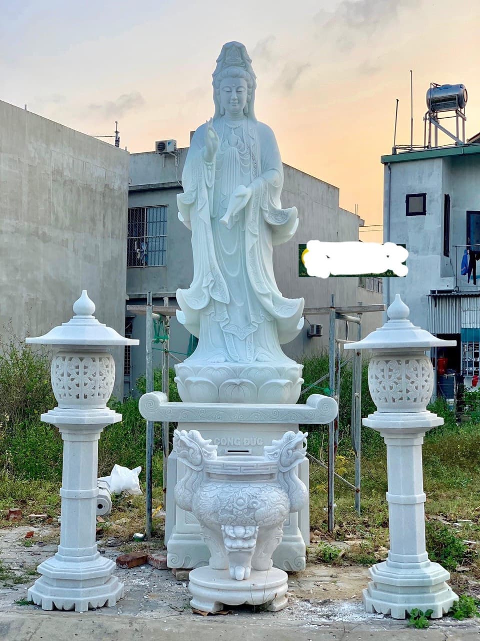 Tượng đá Quan Âm Bồ Tát - Lăng Mộ Đá Trường Thành